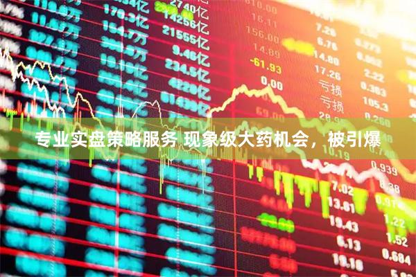 专业实盘策略服务 现象级大药机会，被引爆
